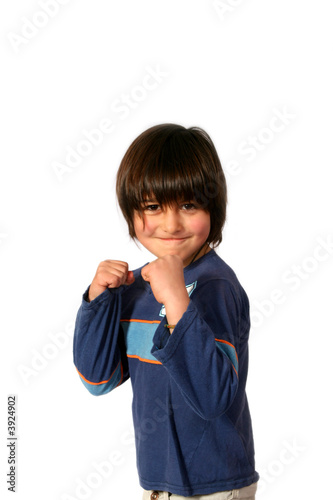 Boxender Junge