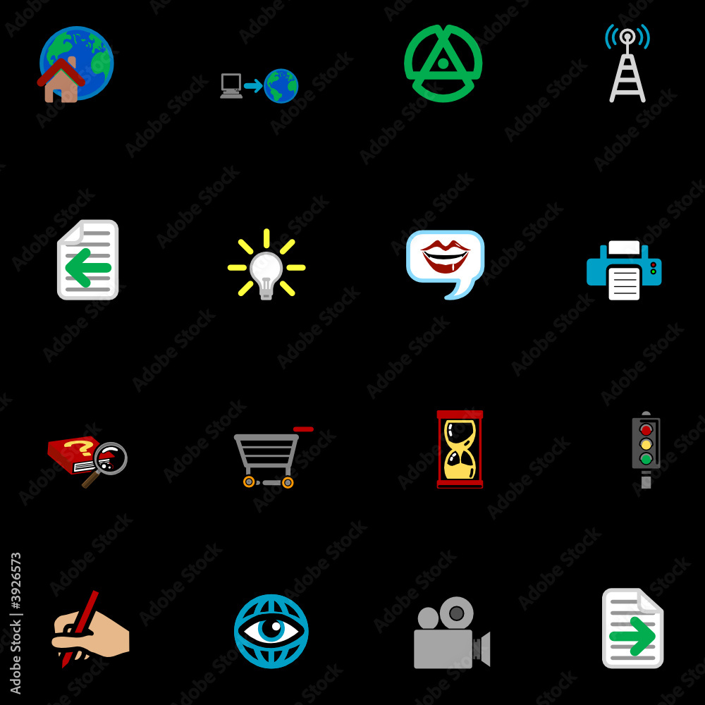 Web and Computing Icons Series Set Web and Computing Icons Series Set