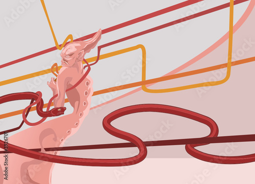 Techno daemon background