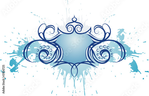 Winged shield graffiti grun...
