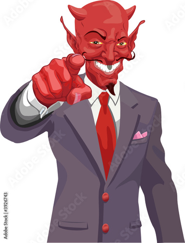  Devil pointing