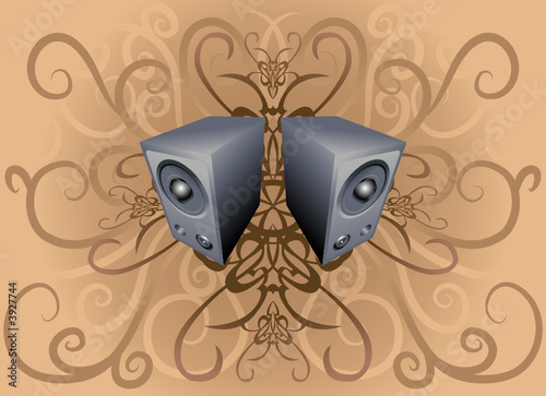 speakers on background
