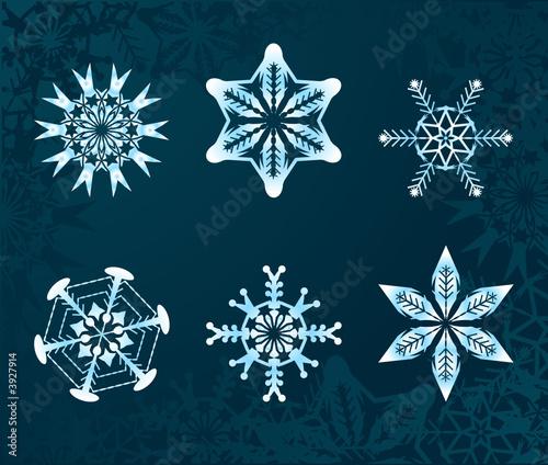some snowflakes