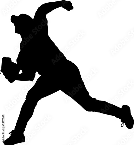 Sport silhouette - baseball player