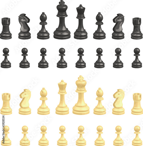 Chess pieces set 