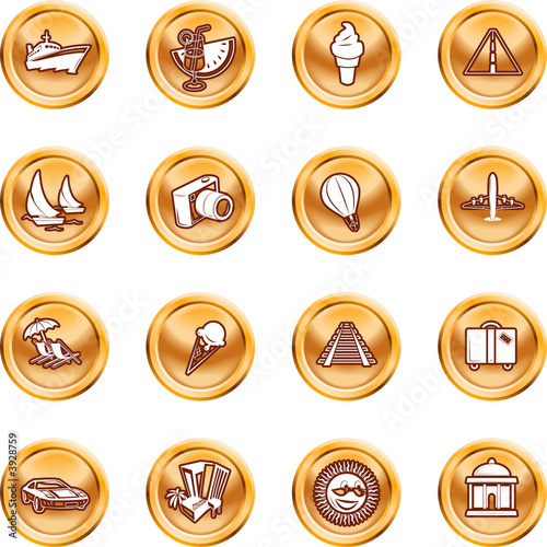 Travel and tourism Icons.