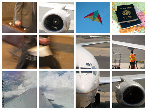 Montage of Business travel