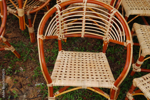 rattan chair in the markets