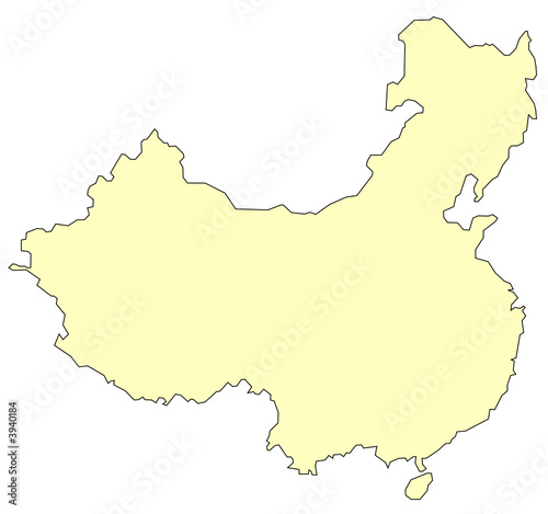 Carte de Chine simple