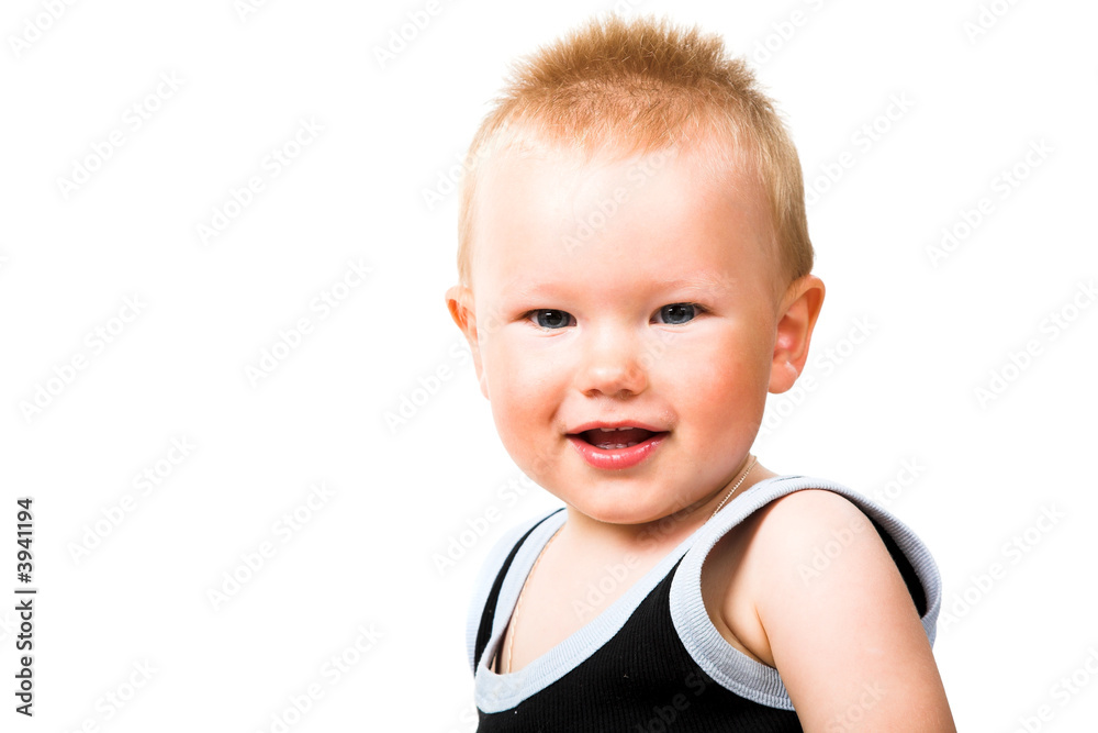 happy baby isolated on the white background happy baby isolated on the white background