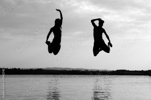 Jumping Silhouette