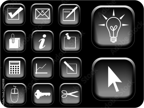 Business icon vectors