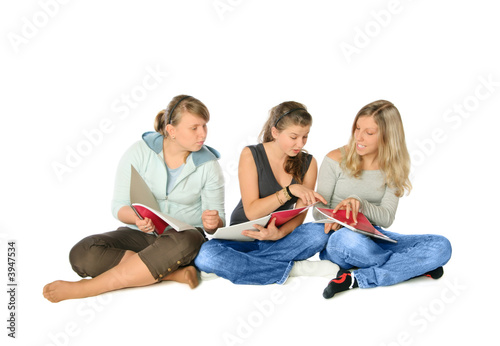 Students With Notebooks 