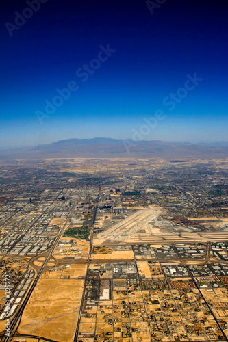Aerial view over Las Vegas