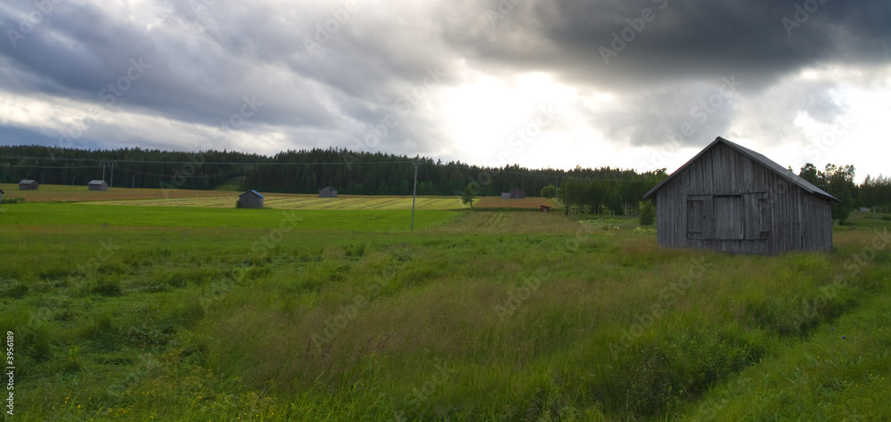 Northern farming scenery Northern farming scenery