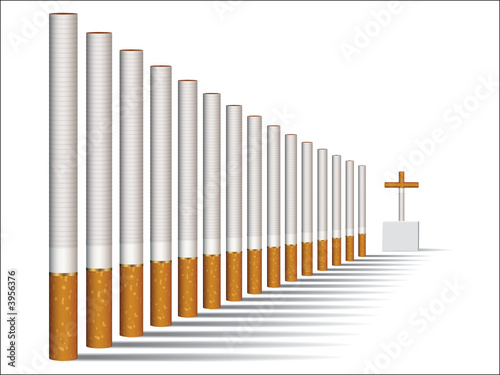 Cigarette alley vector