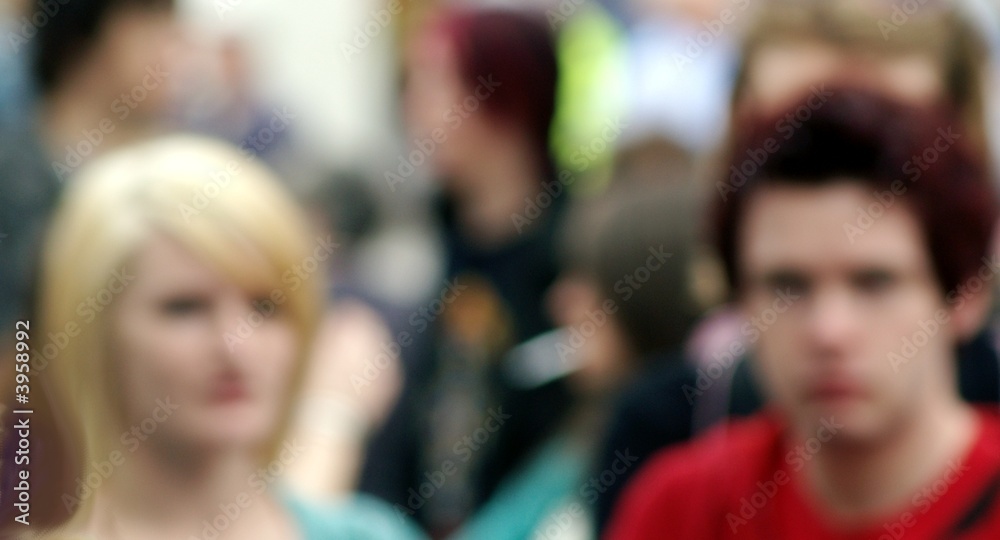 crowd faces