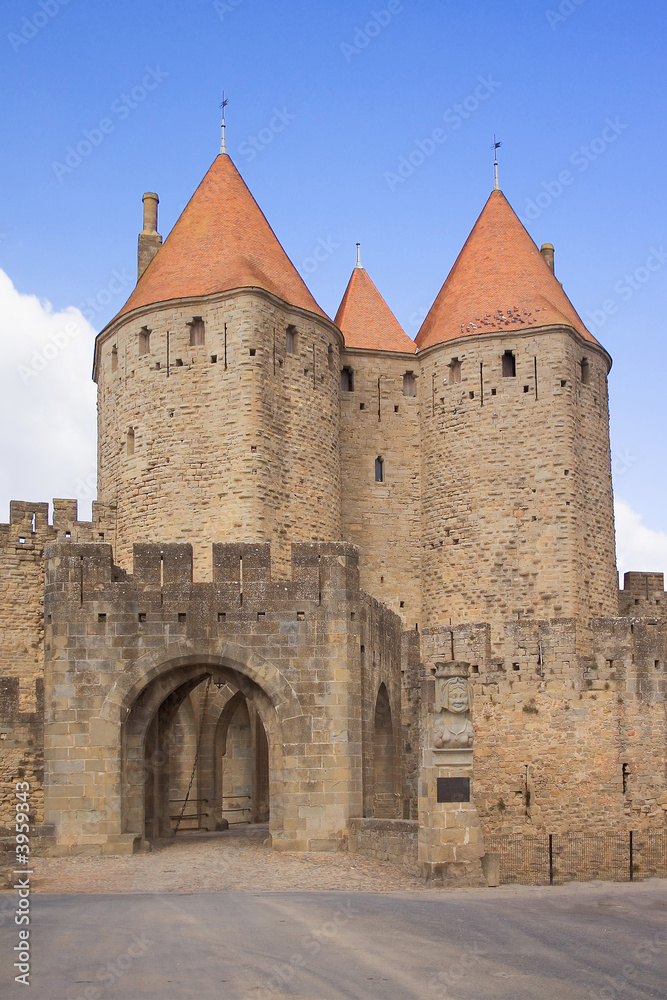 La Porte Narbonaisse, Carcassonne, Francia