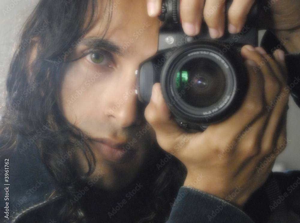 Man with camera in hand