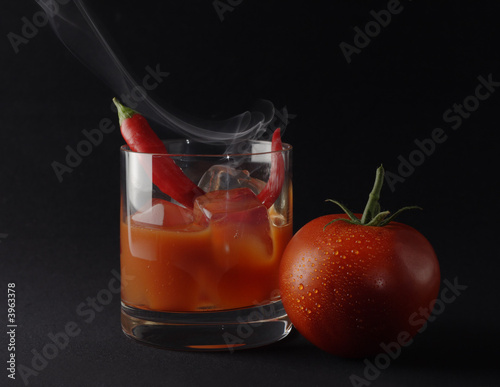 Icy hot tomato drink