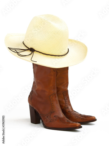cowgirl hat and boots 2