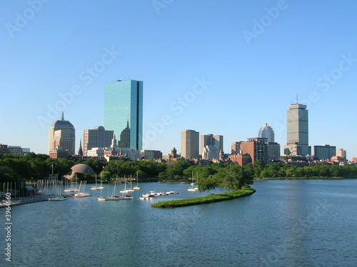 Obraz na płótnie Boston skyline. w salonie