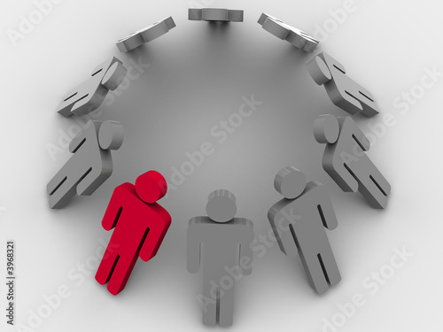 Silhouette of the person.