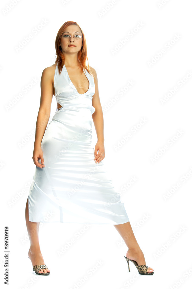girl in evening dress