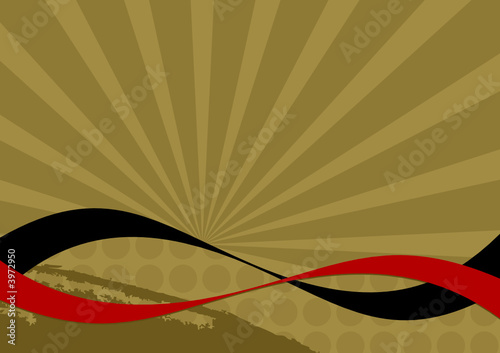 retro hintergrund welle