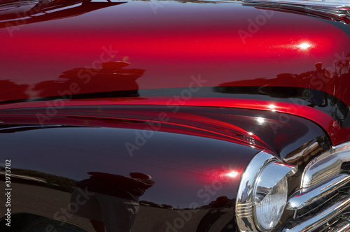 Red   Maroon Custom Car