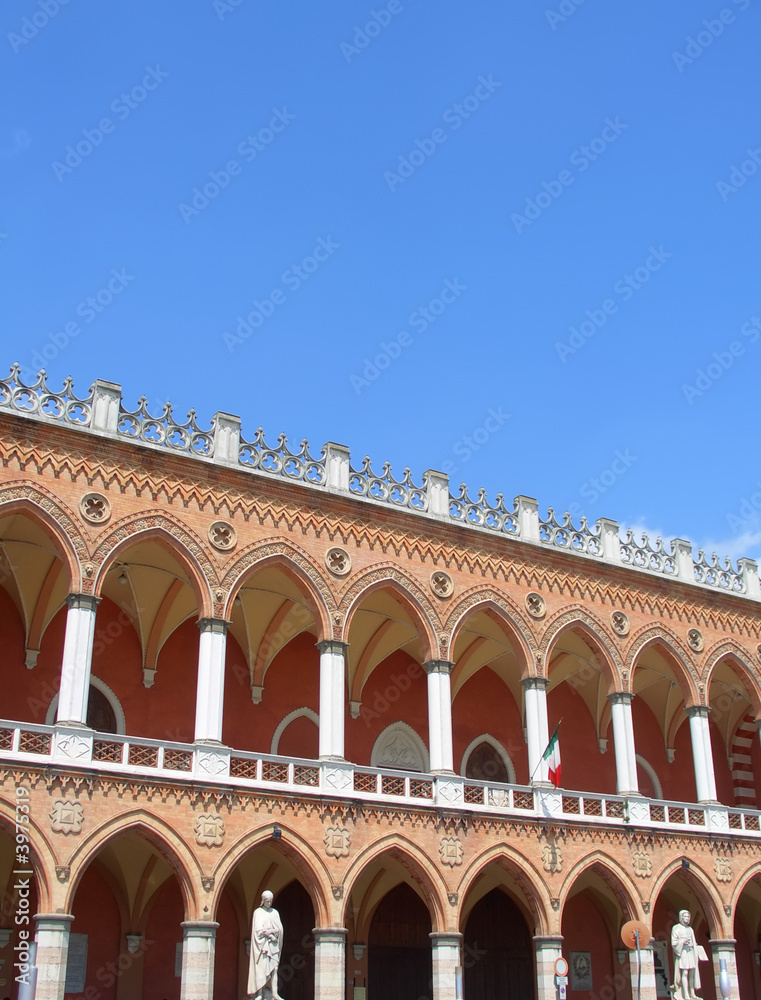 Venetian facade in Padua, verical