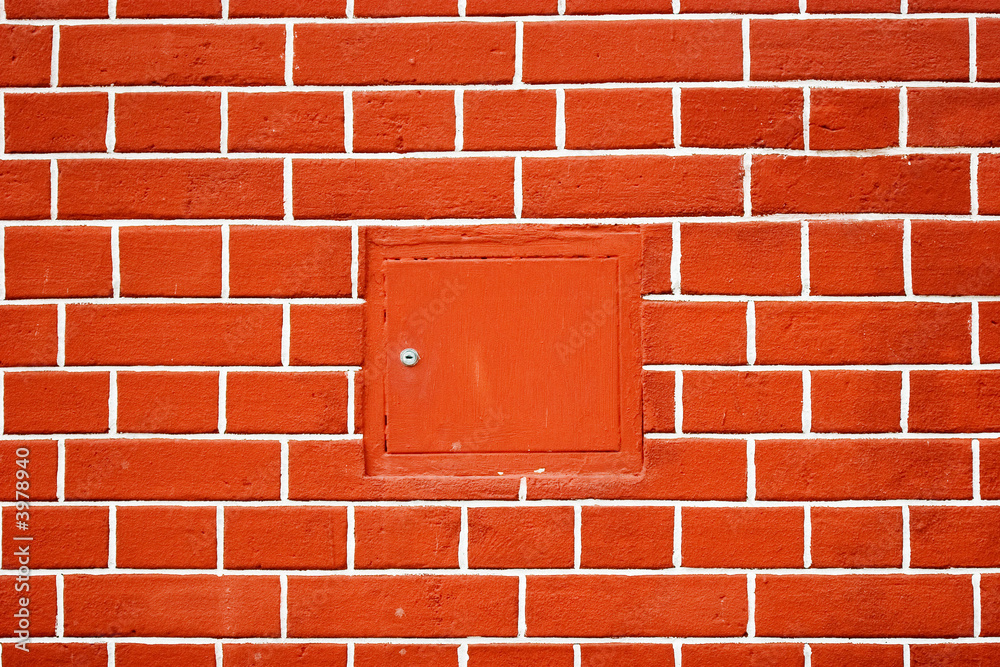 Lock box in the  brickwall