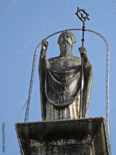 saint nicholas statue in trogir photo