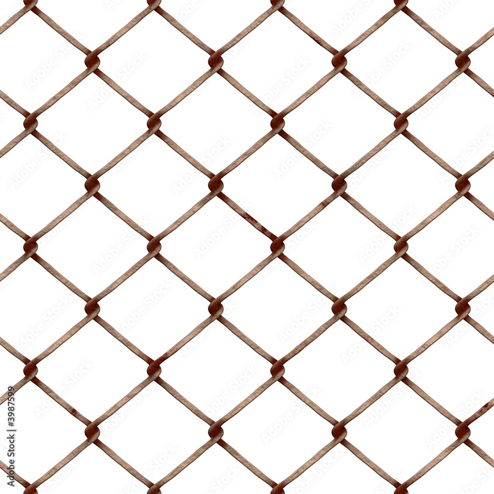 Fanced in cage