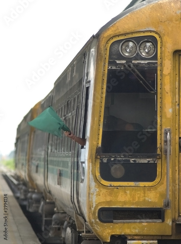 Train leaving