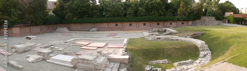 Archeological site in OэBuda (old Buda) - Budapest, Hungary