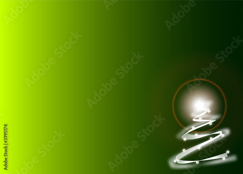 Abstract background with christmas tree