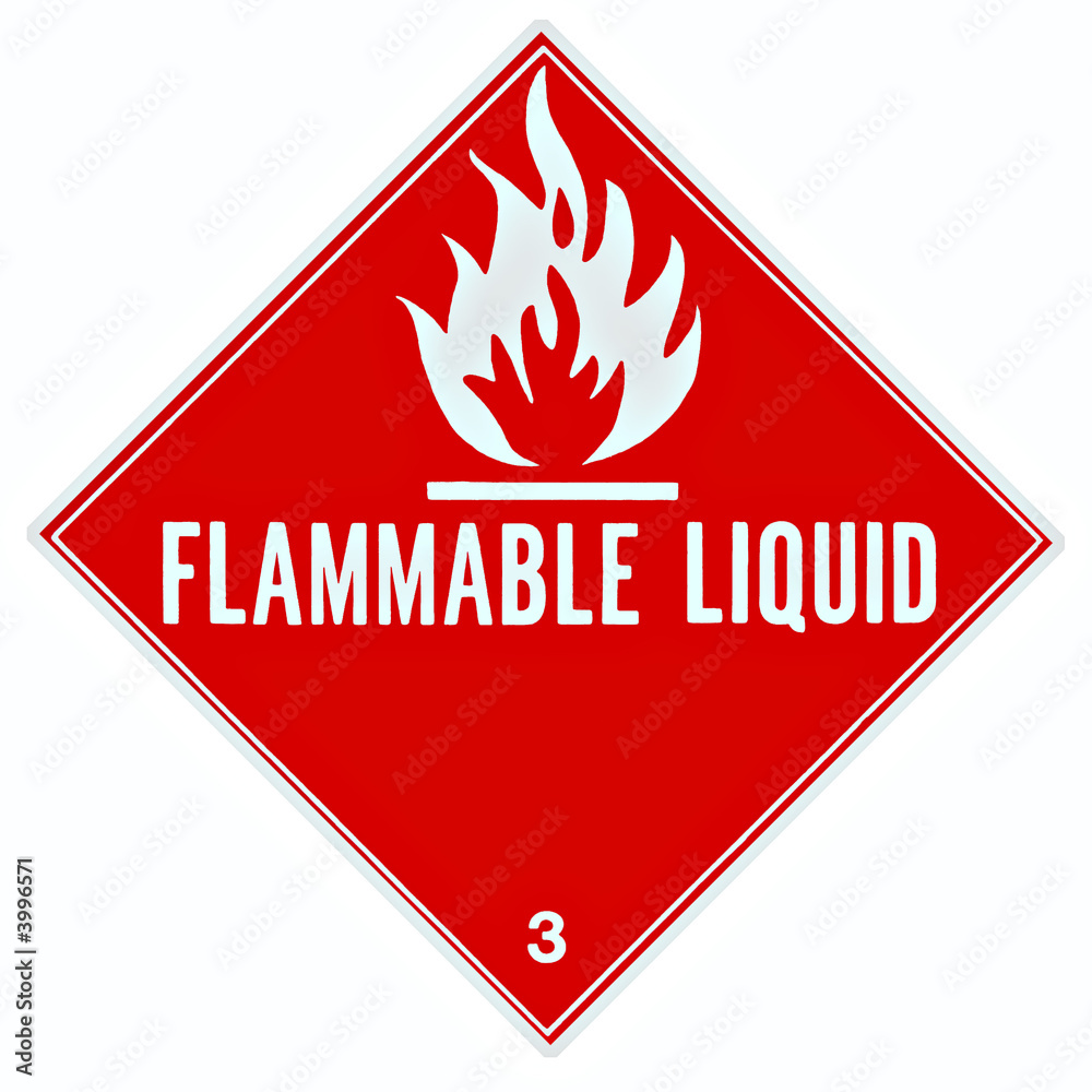 Flammable Liquid Sign Flammable Liquid Sign