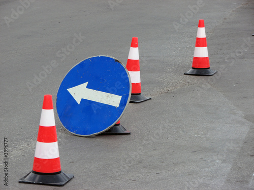 traffic cones photo