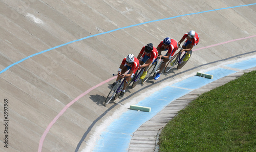 Races on a bicycle track