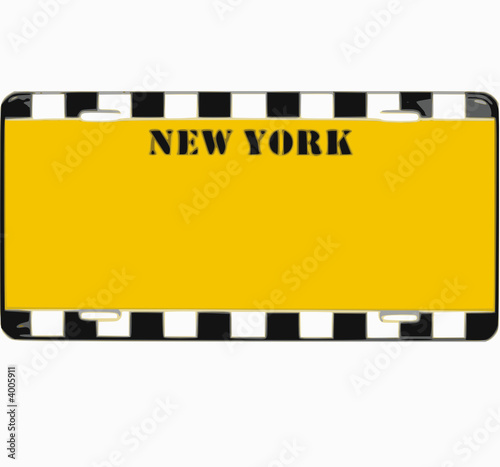 taxi plaque