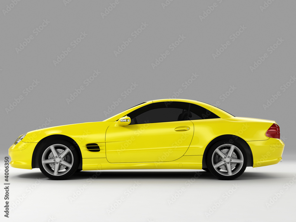 Fototapeta premium yellow sports car