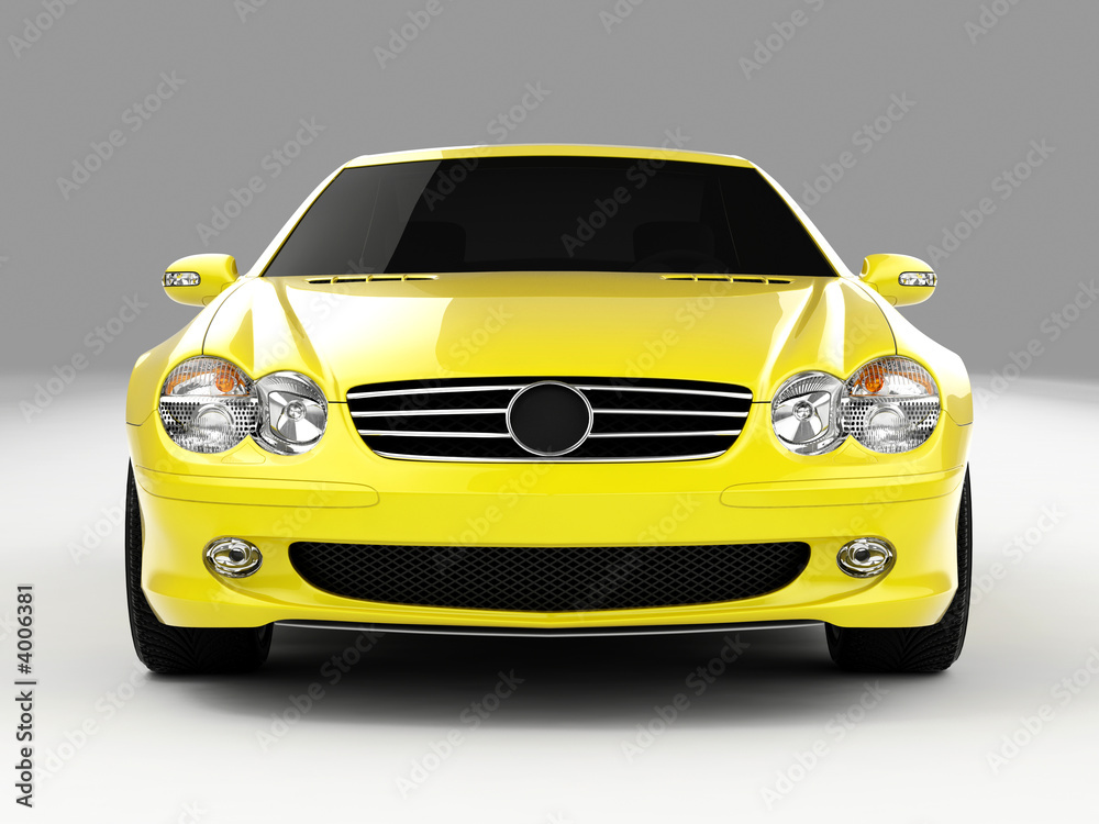 Fototapeta premium yellow sports car