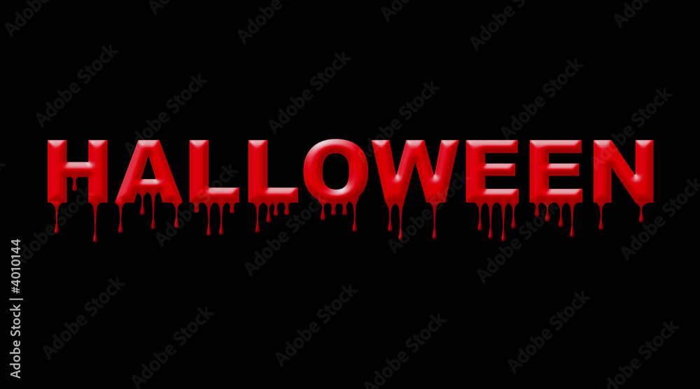 Obraz premium Bloody Halloween on black