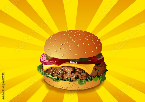 Big hamburger