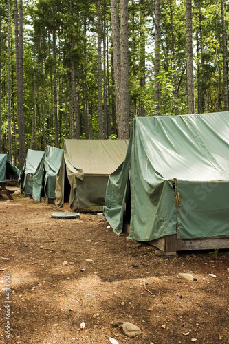 Tents At Summer Camp