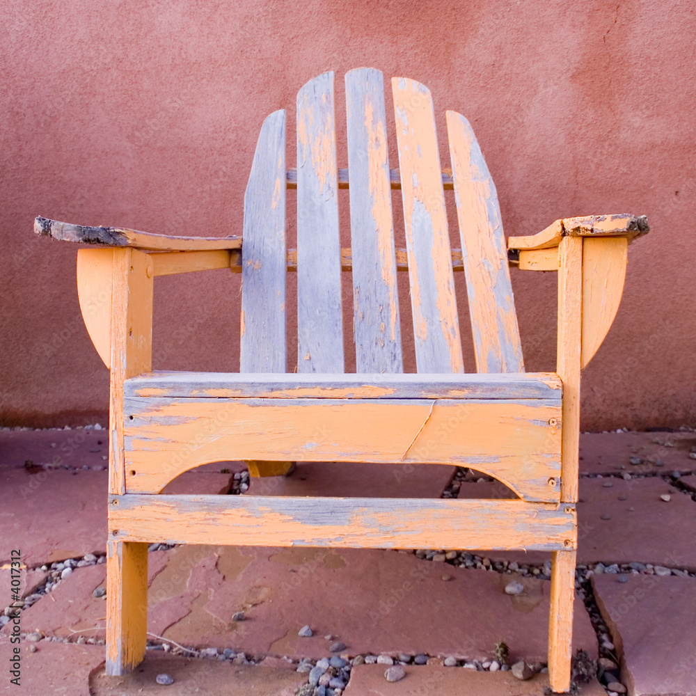 Fototapeta premium old beach chair