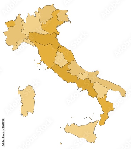 Italien Karte photo