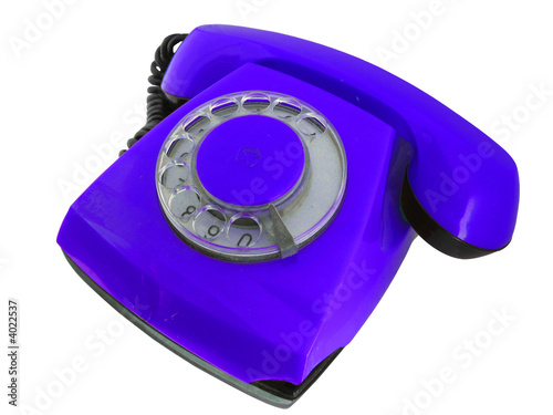 blue telephone