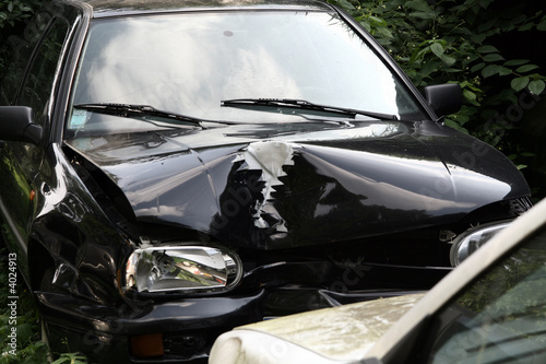 Fototapeta voiture accidente